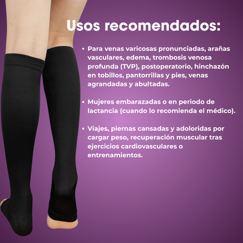 Medias de compresión 3:4 (Con cierres) BALOX